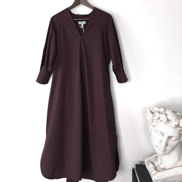 *SOLD* COS Poplin Cotton Midi Shirt Dress Size 4 - Picture 3 of 8